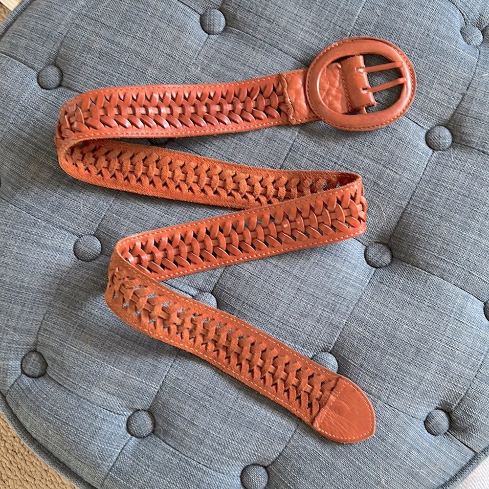 Woven Leather Belt